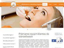 Tablet Screenshot of dentalna-hygiena.com